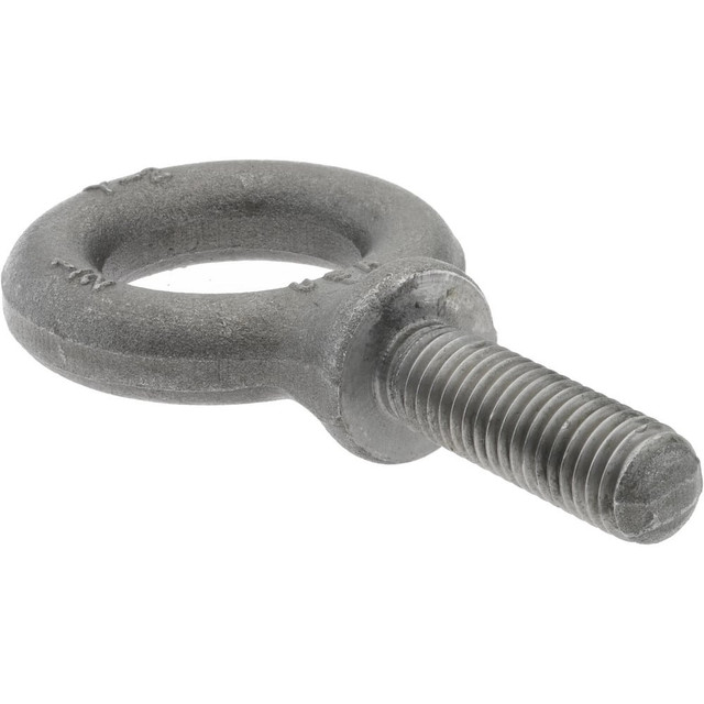 Gibraltar P14641GB Fixed Lifting Eye Bolt: With Shoulder, 2,400 lb Capacity, 1/2-13 Thread, Grade 1030 Steel