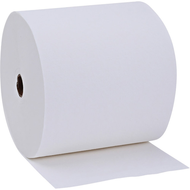 SP RICHARDS 96007 Genuine Joe Solutions 1-ply Hardwound Towels - 1 Ply - 7in Width x 600 ft Length - 0.98in Core - White - Virgin Fiber - 6 / Carton