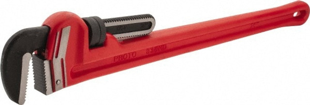 Proto J836HD Straight Pipe Wrench: 36" OAL, Steel