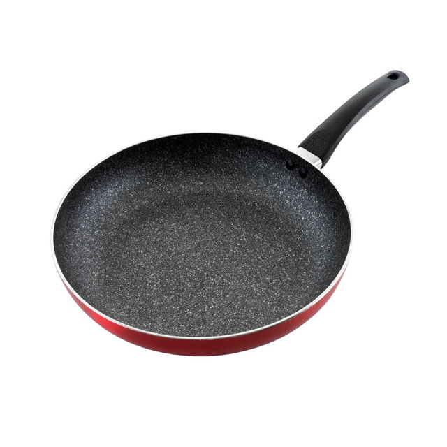 GIBSON OVERSEAS INC. 995113994M Oster Merrion Aluminum Frying Pan, 12in, Red GIBSON OVERSEAS INC. 995113994M Oster Merrion Aluminum Frying Pan, 12in, Red
