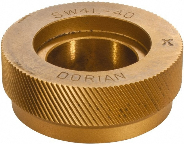 Dorian Tool 73310128122 Standard Knurl Wheel: 1" Dia, 90 ° Tooth Angle, 40 TPI, Diagonal, Cobalt