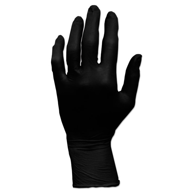 HOSPECO GL-N105FX ProWorks GrizzlyNite Nitrile Gloves, Black, X-Large, 1,000/Carton