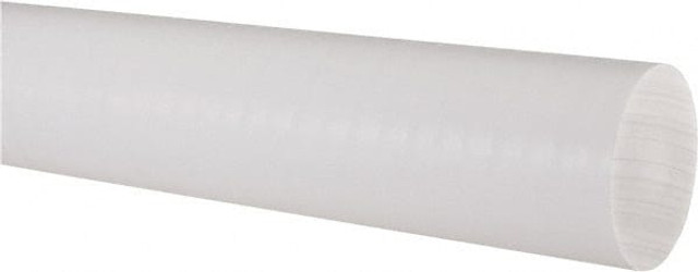 Value Collection 5503042 Plastic Rod: Polytetrafluroethylene, 2' Long, 2" Dia, White