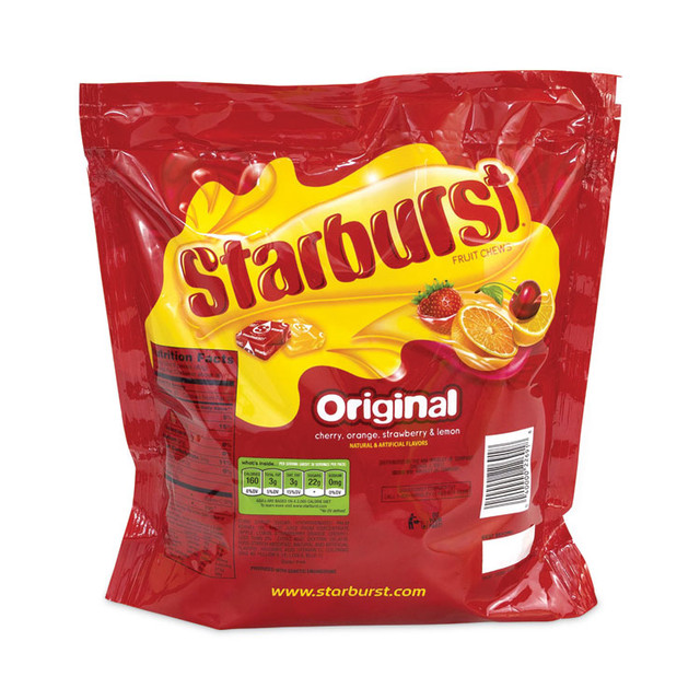 THE WRIGLEY COMPANY Starburst® 20900102 Original Fruit Chews, Assorted, 50 oz Bag