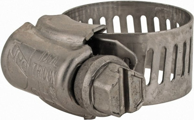 IDEAL TRIDON 620006706 Worm Gear Clamp: SAE 6, 3/8 to 7/8" Dia, Stainless Steel Band