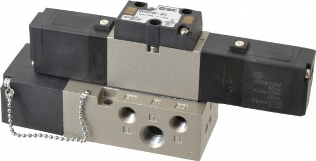 SMC PNEUMATICS VFS2200-3FZ-02T 0.8 CV Flow Rate, Double Solenoid Pilot Operated Valve