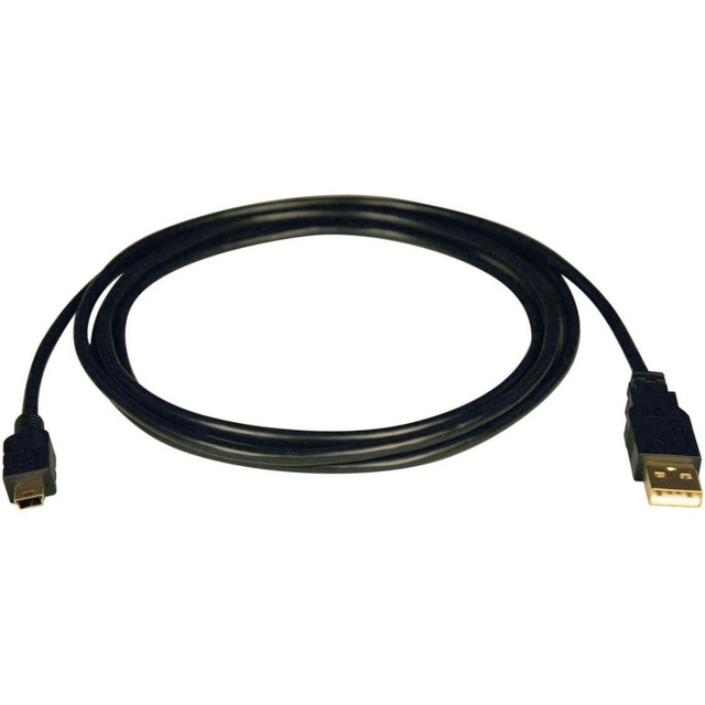 TRIPP LITE U030-006 Eaton Tripp Lite Series USB 2.0 A to Mini-B Cable (A to 5Pin Mini-B M/M), 6 ft. (1.83 m) - USB cable - USB (M) to mini-USB Type B (M) - USB 2.0 - 6 ft - molded - black