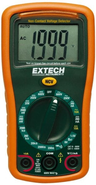 Extech EX310 CAT III, Digital & Manual Ranging Multimeter: 600 VAC/VDC