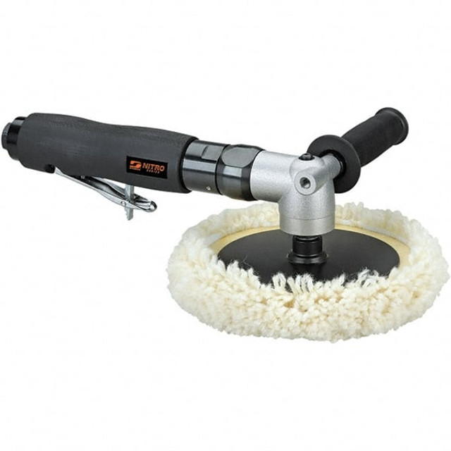 Dynabrade RB2 Handheld Buffers & Polishers; Pad Diameter: 5-8 in ; Spindle Thread Size: M14 ; Air Consumption: 7SCFM ; Air Pressure: 90psi ; Air Inlet Thread Type: NPT ; Exhaust Location: Rear