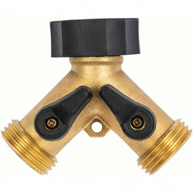 Gilmour 813004-1001 Garden Hose Shut-Off Valve: Female & Male, 3/4", Brass