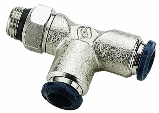 Aignep USA 87222-02-04 Push-To-Connect Tube to Universal Thread Tube Fitting: 1/4" Thread, 1/8" OD