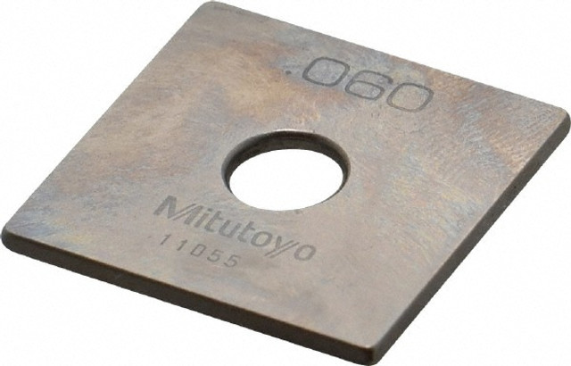 Mitutoyo 614106-531 Square Steel Gage Block: 0.06", Grade 0