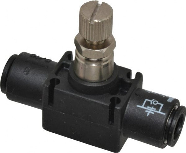 Legris 7770 08 00 Air Flow Control Valve: In-Line, Tube, 5/16" Tube OD, 145 Max psi