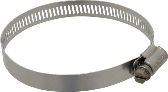 IDEAL TRIDON 620048706 Worm Gear Clamp: SAE 48, 2-9/16 to 3-1/2" Dia, Stainless Steel Band