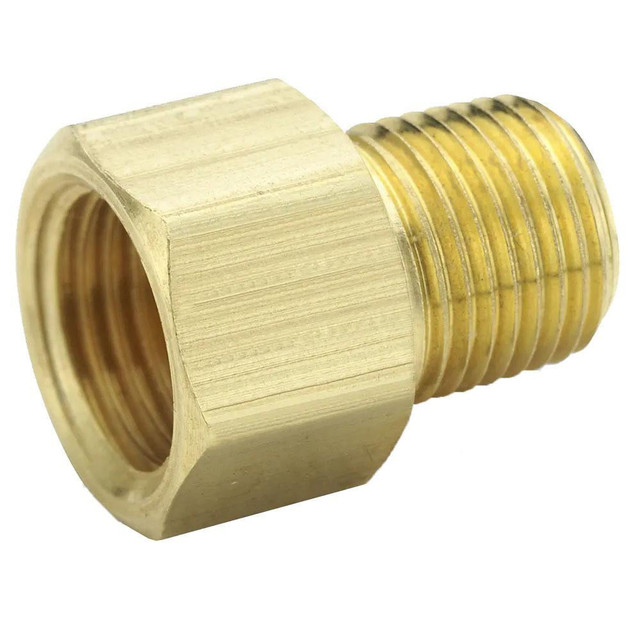 Parker 48IFHD-5-2 Brass Flared Tube Inverted Male Connector: 5/16" Tube OD, 1/8-27 Thread