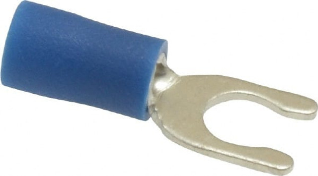 Ideal 83-7071 #10 Stud, 16 to 14 AWG Compatible, Partially Insulated, Crimp Connection, Locking Fork Terminal