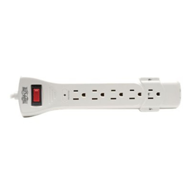 TRIPP LITE SUPER6TEL12  Surge Protector Power Strip 120V 7 Outlet RJ11 12ft Cord 1080 Joules - Surge protector - 15 A - AC 120 V - output connectors: 7 - attractive gray - for P/N: CLAMPUSBLK, CLAMPUSW