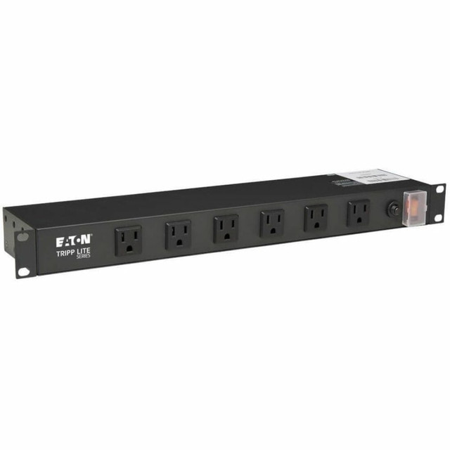 Tripp Lites RS-1215-RA Power Strip offers 15-amp capacity AC power distribution in a versatile multi-mount cabinet. Detachable mounting flanges are configurable for rackmount, wall mount and under-counter installation. The device uses only 1 rack space (1U) when installed in any 19-inch rack meeting EIA standards. Unfiltered electrical pass-through makes RS-1215-RA ideal for distributing alternate waveform UPS or generator power in rack enclosures, network closets and more. The product includes 12 NEMA5-15R outlets (6 front / 6 rear) placed at a right angle (with ground pin at bottom), 15 ft AC power cord and lighted switch with cover prevents risk of accidental turn-off.   Helps save energy - designed to limit the energy used by other products, potentially helping you reduce your carbon footprint and save money.