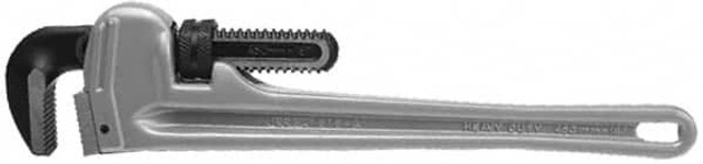 Urrea 814A Straight Pipe Wrench: 14" OAL, Aluminum