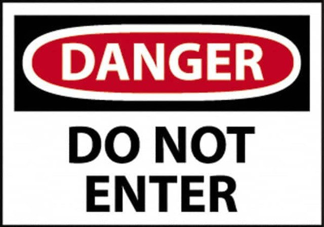 AccuformNMC D104RD Sign: Rectangle, "Danger - Do Not Enter"