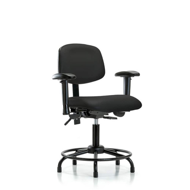 Blue Ridge Ergonomics MSC46227 Task Chair: Vinyl, Black