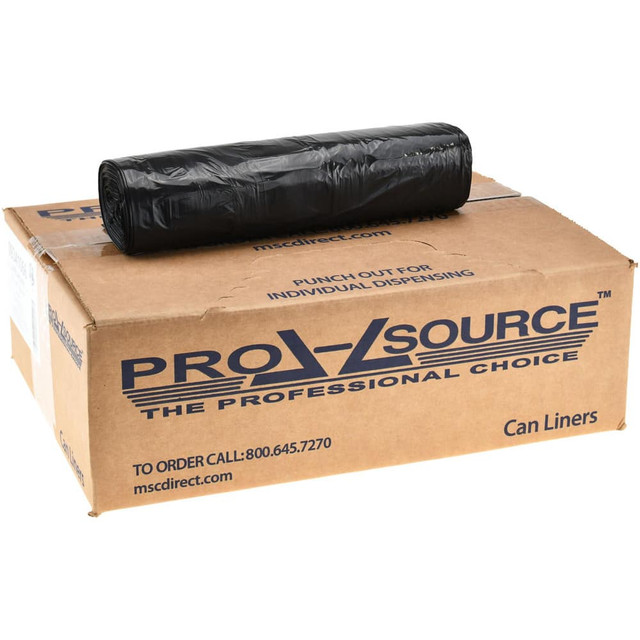 PRO-SOURCE PSRB40466 Household Trash Bags: 45 gal, 0.6 mil, 250 Pack