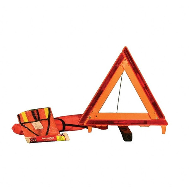 PRO-SAFE 95-06-03 Highway Safety Kits; Includes: Triangle, (2) 30-min. Lightsticks, Orange Safety Vest In Silk Bag