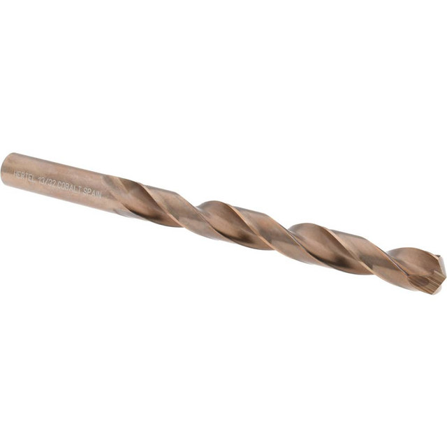 Hertel 42012 Jobber Length Drill Bit: 13/32" Dia, 135 &deg;, Cobalt