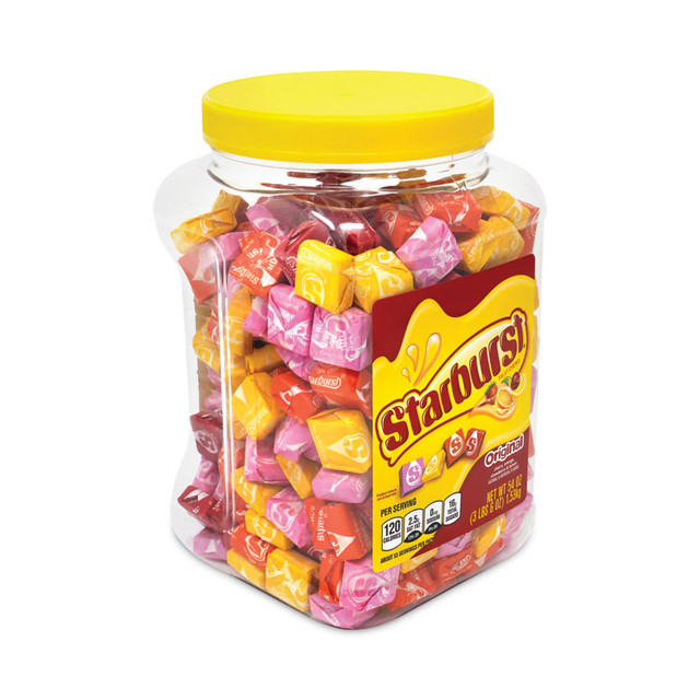 THE WRIGLEY COMPANY Starburst® 22000992 Original Fruit Chews, Assorted, 54 oz Tub