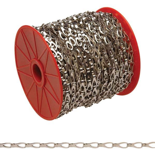 Campbell T0713027 Welded Chain; Finish: Chrome ; Inside Length: 0.75mm; 0.75in ; UNSPSC Code: 31151600