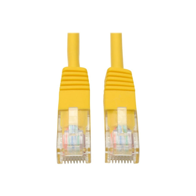 TRIPP LITE N002-015-YW Eaton Tripp Lite Series Cat5e 350 MHz Molded (UTP) Ethernet Cable (RJ45 M/M), PoE - Yellow, 15 ft. (4.57 m) - Patch cable - RJ-45 (M) to RJ-45 (M) - 15 ft - UTP - CAT 5e - IEEE 802.3ba - molded, stranded - yellow TRIPP LITE N002-015-YW Eaton Tripp Lite Series Cat5e 350 MHz Molded (UTP) Ethernet Cable (RJ45 M/M), PoE - Yellow, 15 ft. (4.57 m) - Patch cable - RJ-45 (M) to RJ-45 (M) - 15 ft - UTP - CAT 5e - IEEE 802.3ba - molded, stranded - yellow