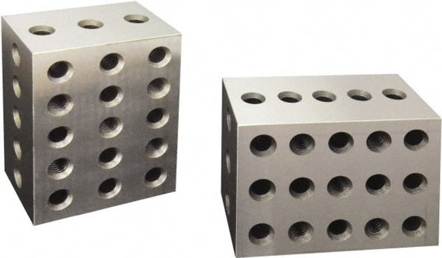 Value Collection 630-4016 0.0003 Squareness Per Inch, Hardened Steel, 2-3-4 Block with 23 Hole Setup Block