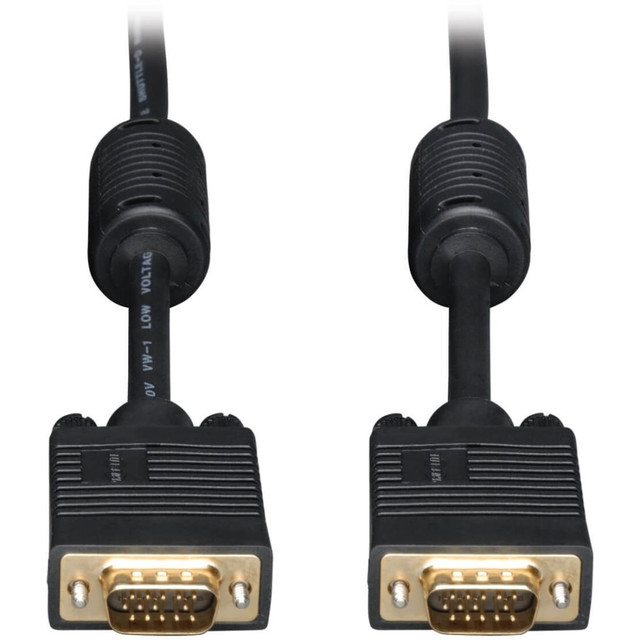 TRIPP LITE P502-015 Eaton Tripp Lite Series VGA High-Resolution RGB Coaxial Cable (HD15 M/M), 15 ft. (4.57 m) - VGA cable - HD-15 (VGA) (M) to HD-15 (VGA) (M) - 15 ft - molded - black TRIPP LITE P502-015 Eaton Tripp Lite Series VGA High-Resolution RGB Coaxial Cable (HD15 M/M), 15 ft. (4.57 m) - VGA cable - HD-15 (VGA) (M) to HD-15 (VGA) (M) - 15 ft - molded - black