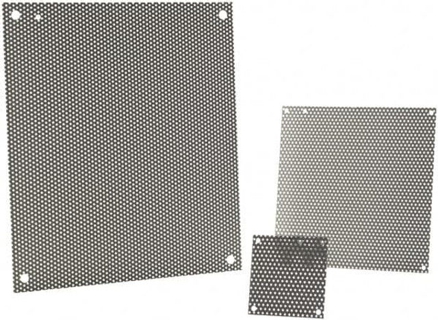 nVent Hoffman A8N8PP 6-1/4" OAW x 6-1/4" OAH Powder Coat Finish Electrical Enclosure Perforated Panel