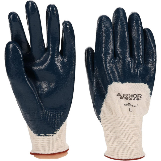 PRO-SAFE 56-3170/L General Purpose Work Gloves: Large, Nitrile Coated, Cotton