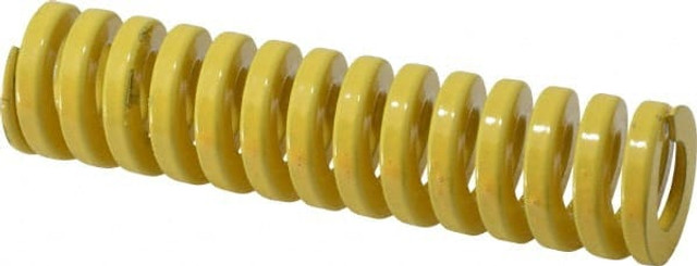 Dayton Lamina 9-1616-36 Die Spring: 1" Hole Dia, 1/2" Rod Dia, 4" Free Length, Yellow