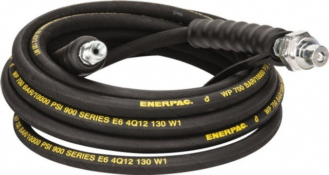 Enerpac HC9220 Hydraulic Pump Hose: 1/4" ID, 20' OAL, Rubber, 10,000 Max psi