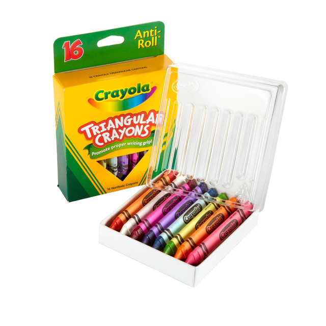 CRAYOLA LLC 52-4016 Crayola Triangular Crayons, Box of 16 CRAYOLA LLC 52-4016 Crayola Triangular Crayons, Box of 16