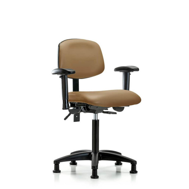 Blue Ridge Ergonomics MSC50180 Task Chair: Vinyl, Taupe