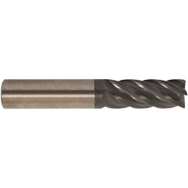 Accupro 6502771 Corner Radius End Mill: 3/16" Dia, 9/16" LOC, 0.0100" Radius, 5 Flute, Solid Carbide