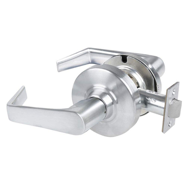Schlage ALX10 SAT 626 Lever Locksets; Door Thickness: 1 3/8 - 1 3/4; Key Type: Keyless; Back Set: 2-3/4; For Use With: Commerical installation; Finish/Coating: Satin Chrome; Material: Brass; Material: Brass; Door Thickness: 1 3/8 - 1 3/4; Lockset Gra