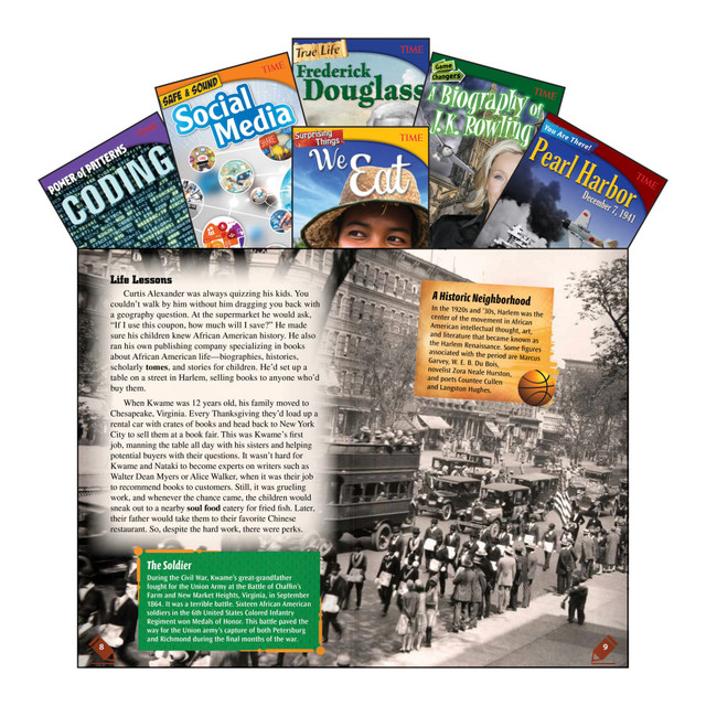 SHELL EDUCATION 28617 Teacher Created Materials TIME Informational Text Set, Set 2, Grade 8, Set Of 6 Books SHELL EDUCATION 28617 Teacher Created Materials TIME Informational Text Set, Set 2, Grade 8, Set Of 6 Books