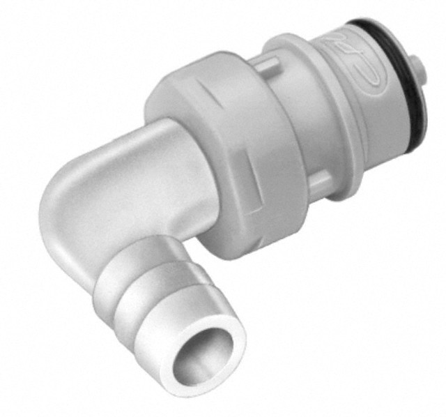 CPC Colder Products HFC23635 3/8" Nominal Flow, 3/8" ID, Male, Elbow Hose Barb-Male Plug