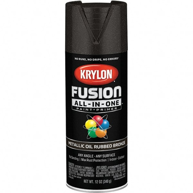 Krylon K02771007 Acrylic Enamel Spray Paint: Oil Rubbed, Metallic, 12 oz