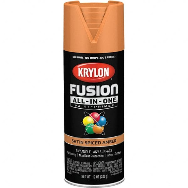 Krylon K02750007 Acrylic Enamel Spray Paint: Spiced Amber, Satin, 12 oz