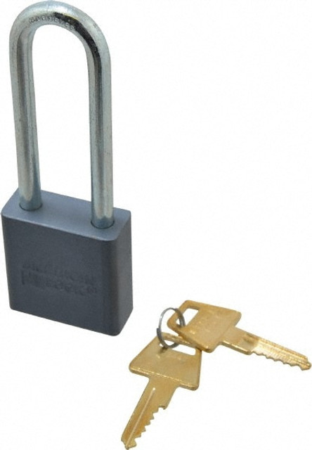 American Lock A12KA-22447 Padlock: Aluminum, Keyed Alike, 1-3/4" Wide