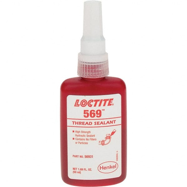 Loctite 135492 Threadlocker: Red, 50 mL, Bottle