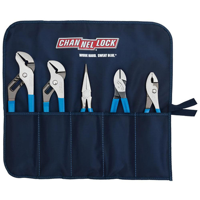 Channellock Tool Roll-3 Plier Set: 5 Pc, Assortment