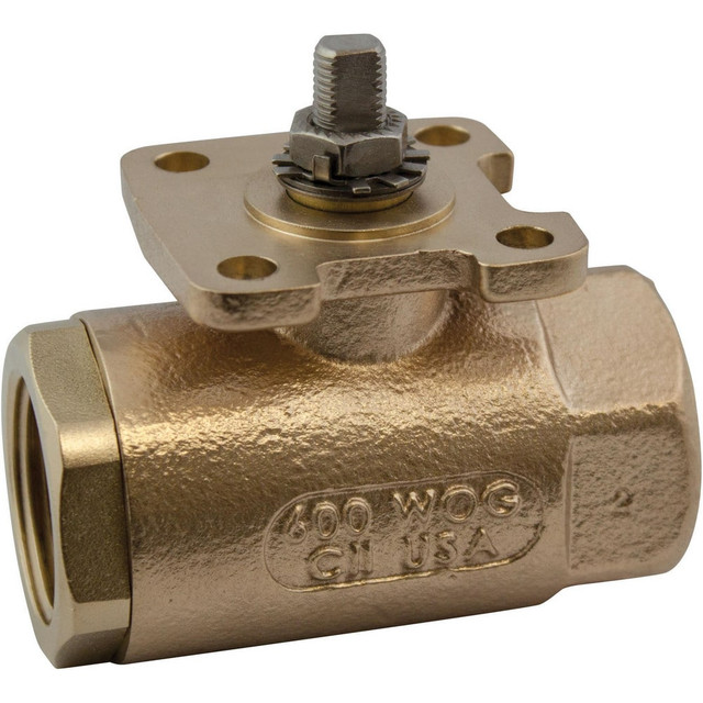 Apollo. 71AR835 Manual Ball Valve: 2" Pipe, Standard Port, Bronze