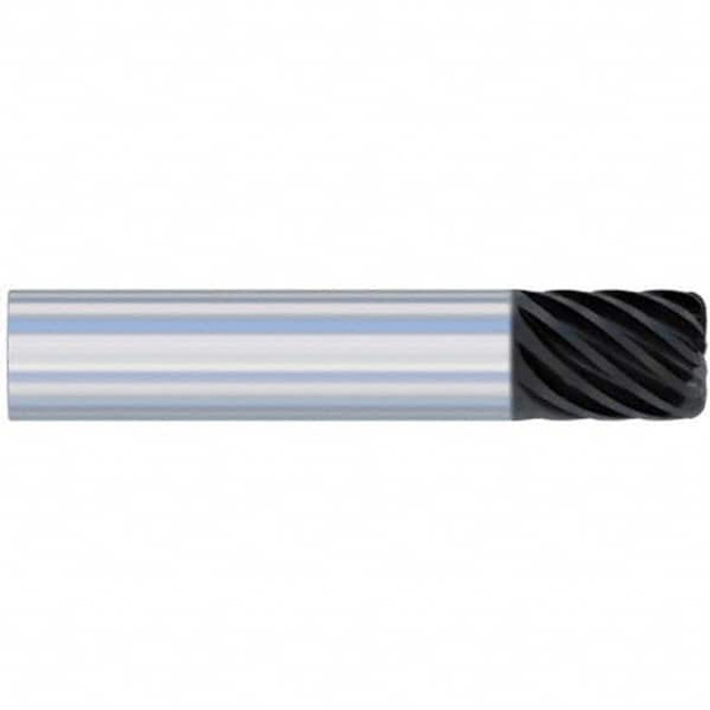 Accupro 6504140 Corner Radius End Mill: 3/16" Dia, 9/16" LOC, 0.0100" Radius, 5 Flute, Solid Carbide